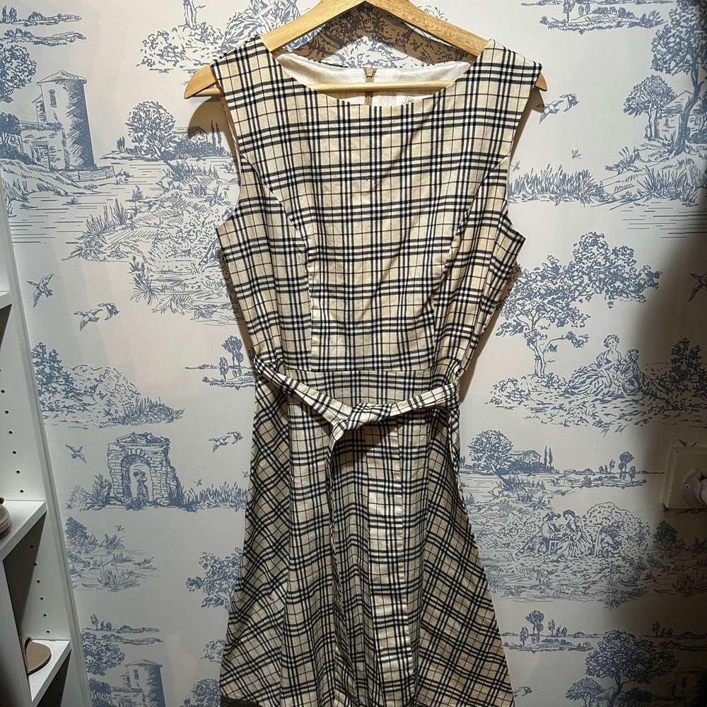 Plaid Sleeveless Dress